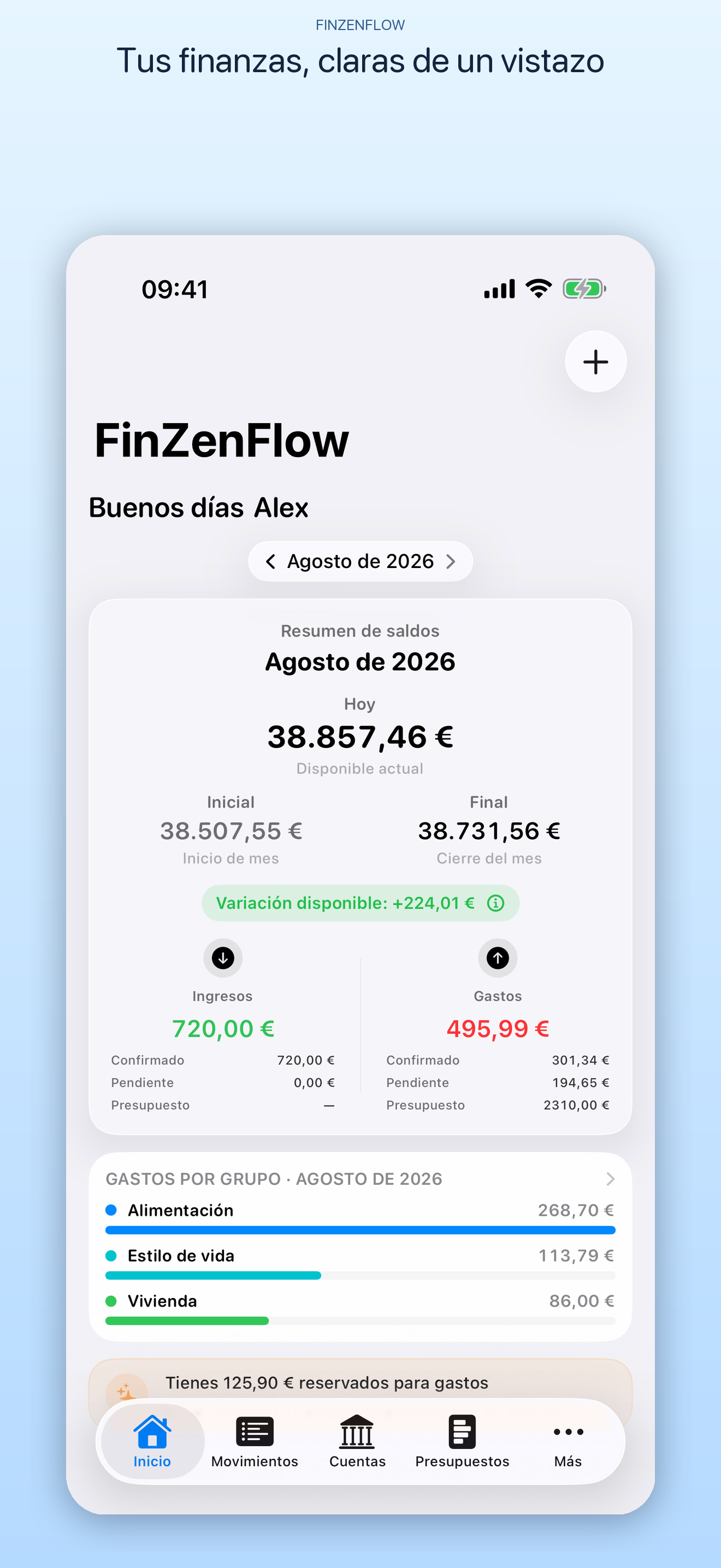 FinZenFlow en iPhone